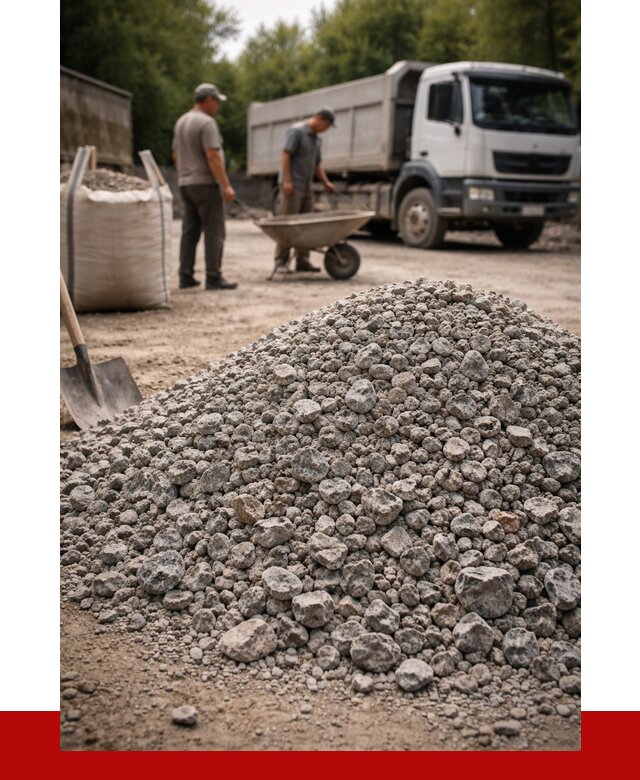 Гранитный щебень фракция 20-40 в Глазове от 3265 руб. ПРОНЕРУДГлз