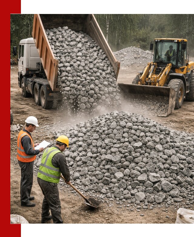 Гранитный щебень фракция 70-150 доставка в Глазове