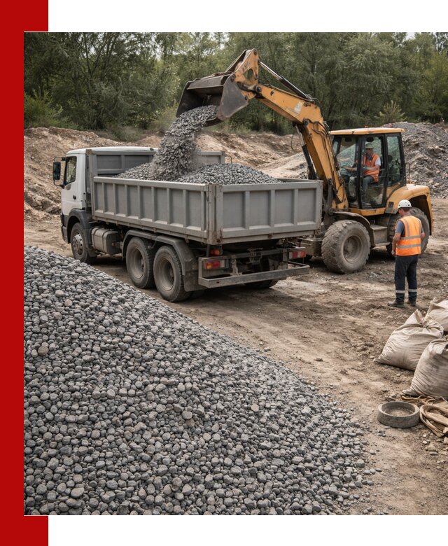 Доставка гравийного щебня в Глазове оптом и в розницу
