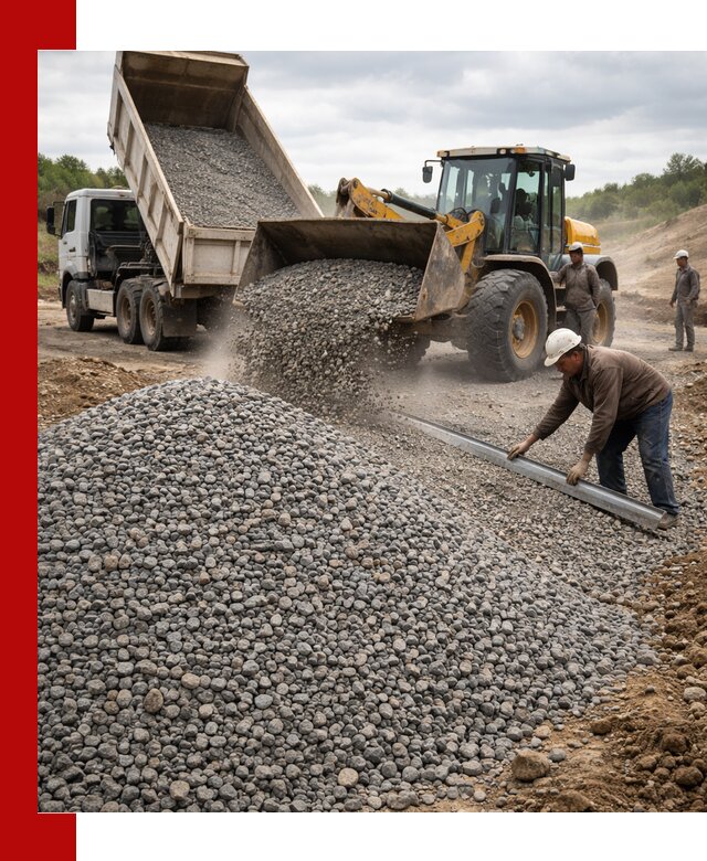 Гравийный щебень фракция 5-20 с доставкой в Глазове