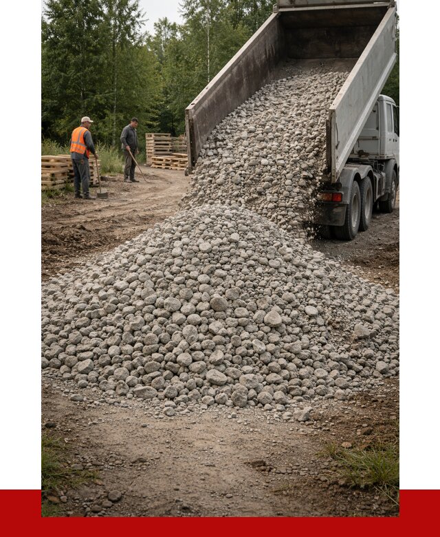 гравийный щебень фракция 70-120 в Глазове от 2500 р. ПРОНЕРУДГлз