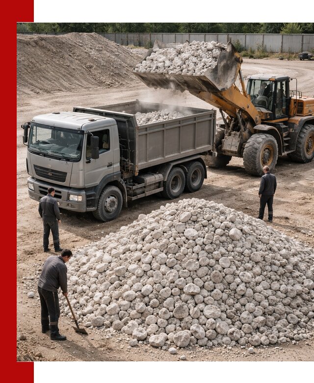 Известняковый щебень фракция 70–150 с доставкой в Глазове