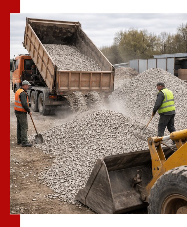 Доломитовый щебень фракции 5-20 с доставкой в Глазове