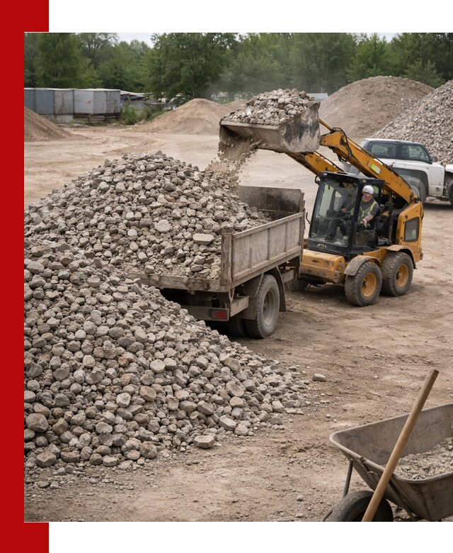 Доставка вторичного щебня в Глазове для строительных работ