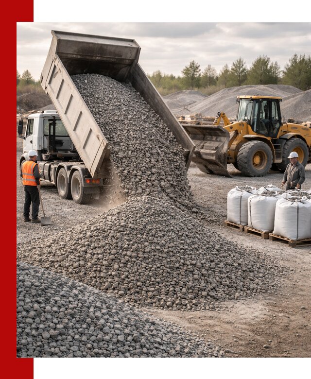 Бетонный щебень фракция 5–20 с доставкой в Глазове
