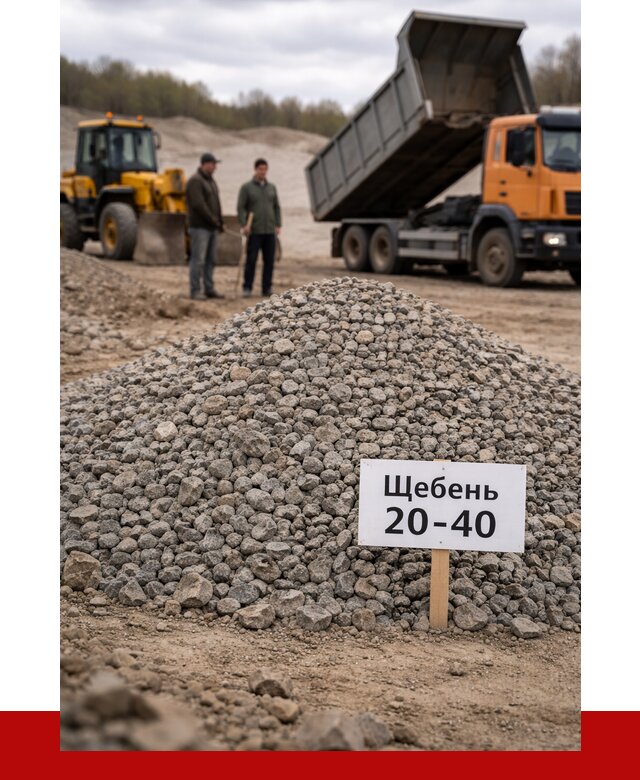 Бетонный щебень фракция 20-40 в Глазове от 2500 р. | ПРОНЕРУДГлз