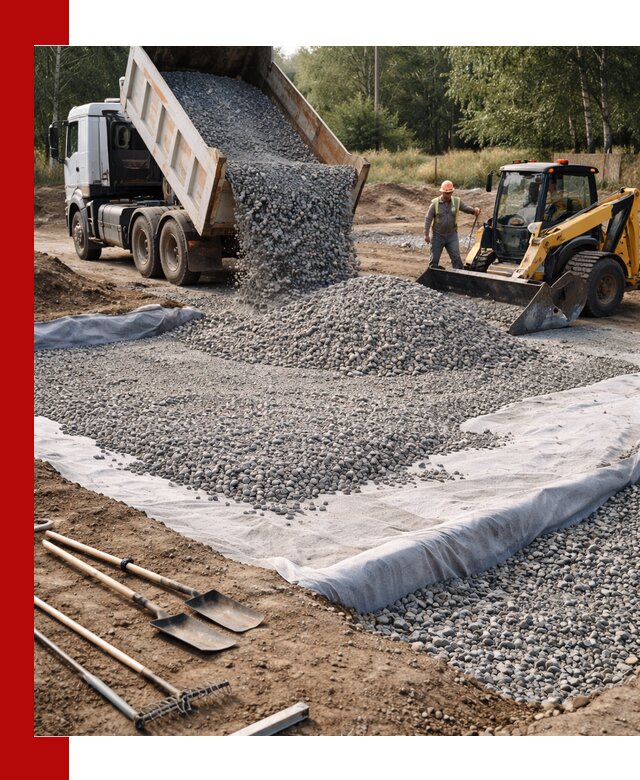 Щебень для фундамента с доставкой в Глазове