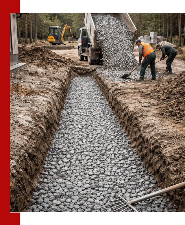 Щебень для дренажа с доставкой в Глазове высокого качества