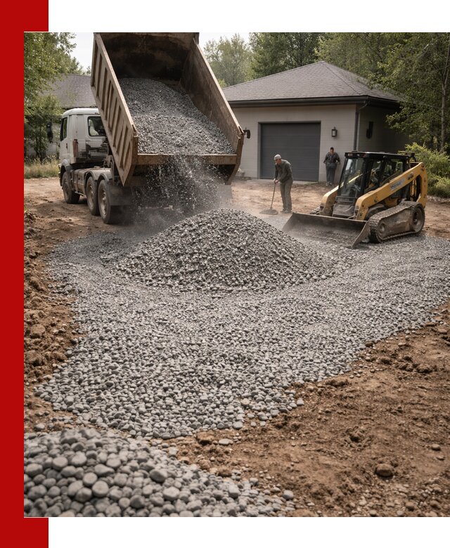 Щебень для парковки в Глазове: доставка и укладка качественного материала