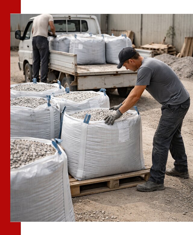 Доставка щебня в мешках по выгодным ценам в Глазове