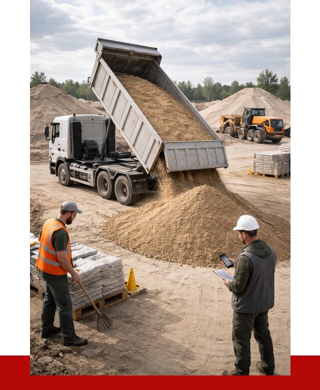 Карьерный песок с доставкой в Глазове от 3673 р. ПРОНЕРУДГлз
