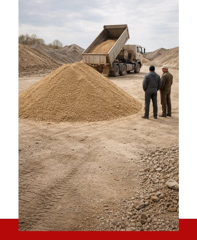 Карьерный песок крупнозернистый в Глазове от 8673 р | ПРОНЕРУДГлз