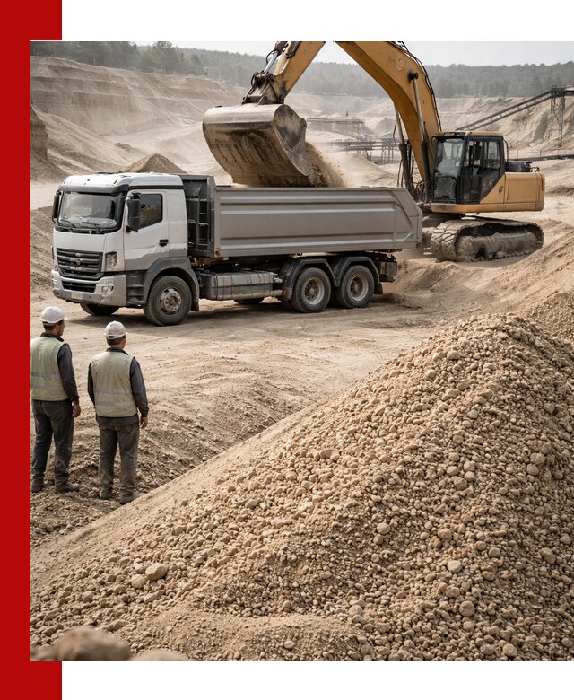 Карьерный крупнозернистый песок с доставкой в Глазове