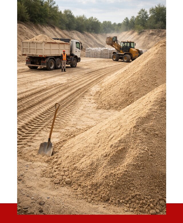 Карьерный песок мелкозернистый в Глазове от 9183 р. | ПРОНЕРУДГлз