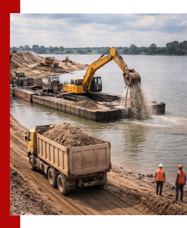 Намывной песок с доставкой в Глазове оптом и в розницу