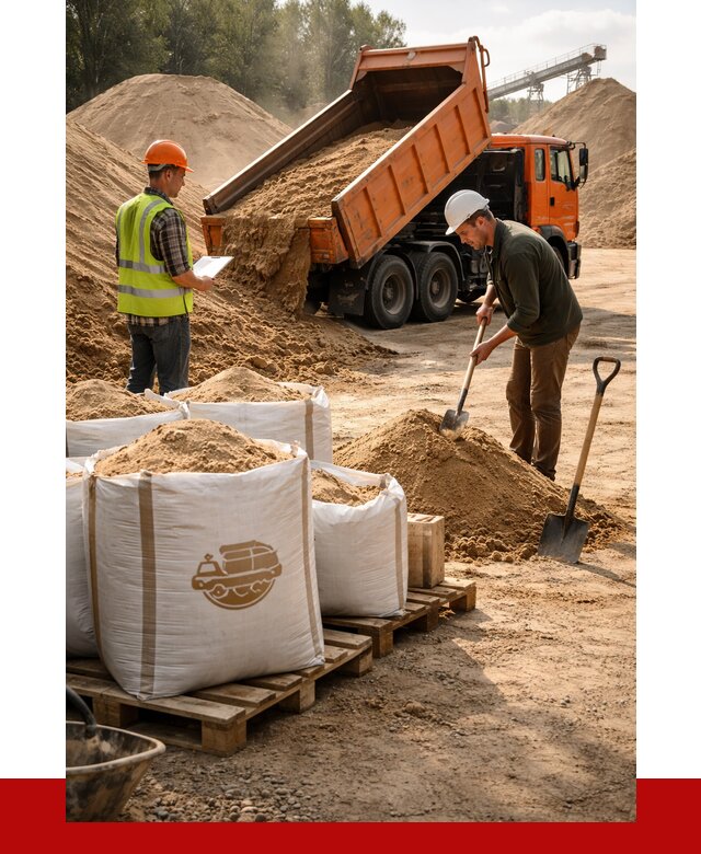 Строительный песок в Глазове от 2245 р. с доставкой, ПРОНЕРУДГлз