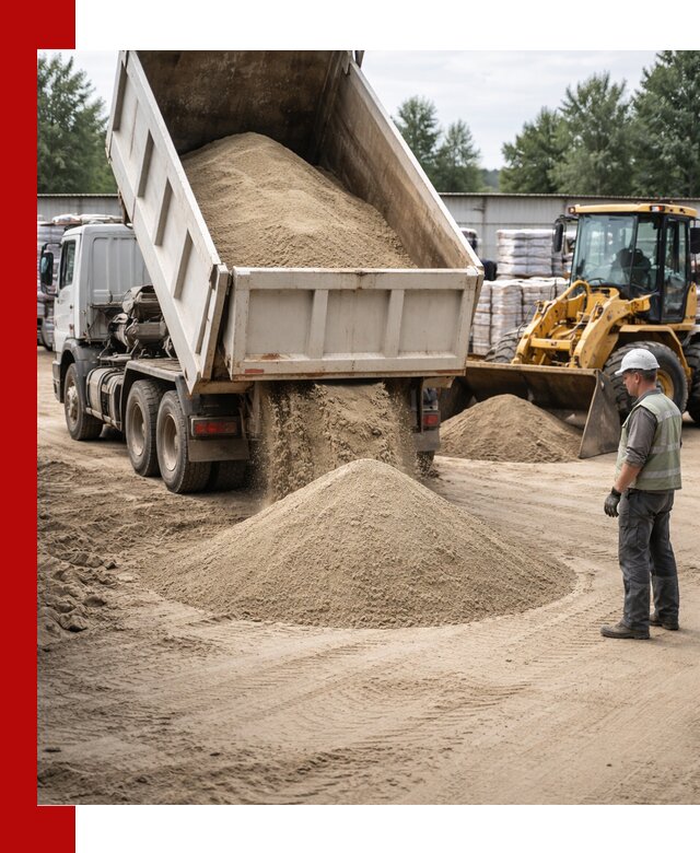 Поставка и доставка песка для бетона в Глазове