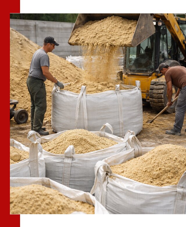 Поставка качественного песка для кладки в Глазове