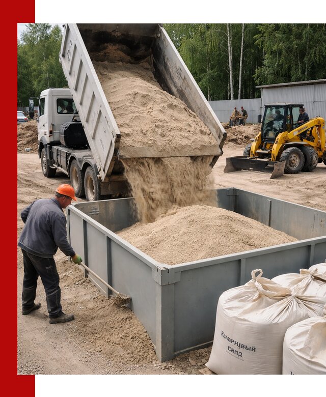 Кварцевый песок для фильтра в Глазове — доставка и качество