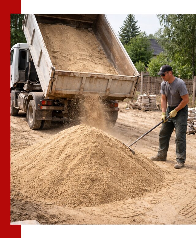 Доставка сухого песка самосвалами в Глазове