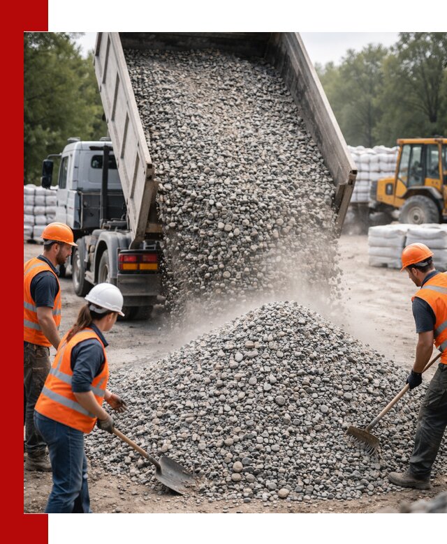Доставка гравия и камня в Глазове оптом и в розницу