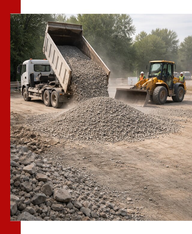 Гравий фракция 5–20 доставка в Глазове оптом и в розницу