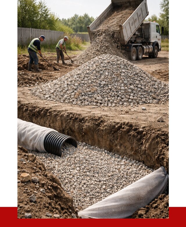 Гравий для дренажа в Глазове от 2245 р., доставка ПРОНЕРУДГлз