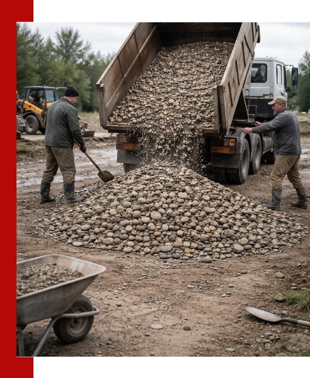 Доставка гальки речной оптом и в розницу в Глазове