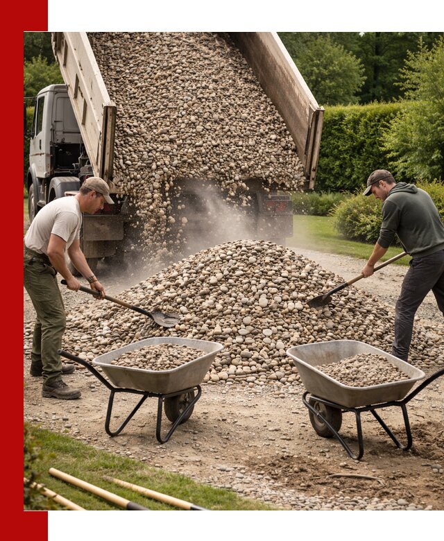 Доставка и продажа декоративной гальки в Глазове