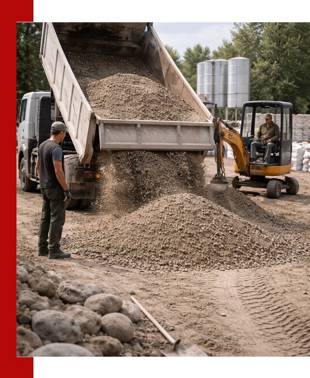 Доставка ПГС С3 в Глазове самосвалами и миксерами