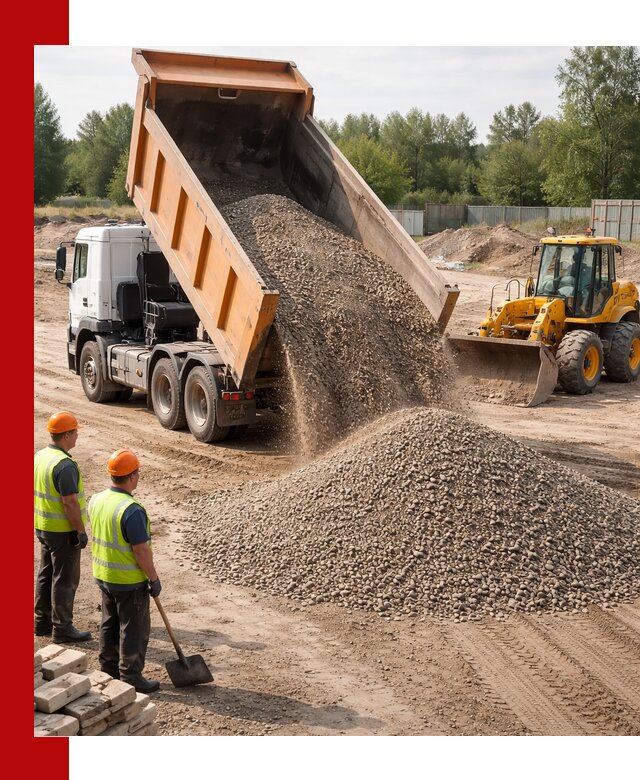 Доставка щебёночно-песчаной смеси ЩПС С7 в Глазове