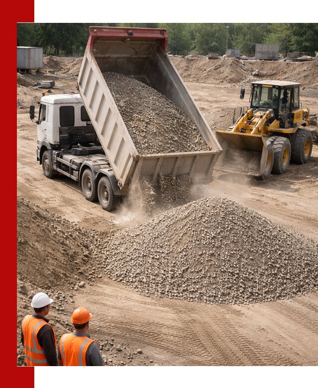 Щебень с песком (ЩГПС С2) с доставкой в Глазове