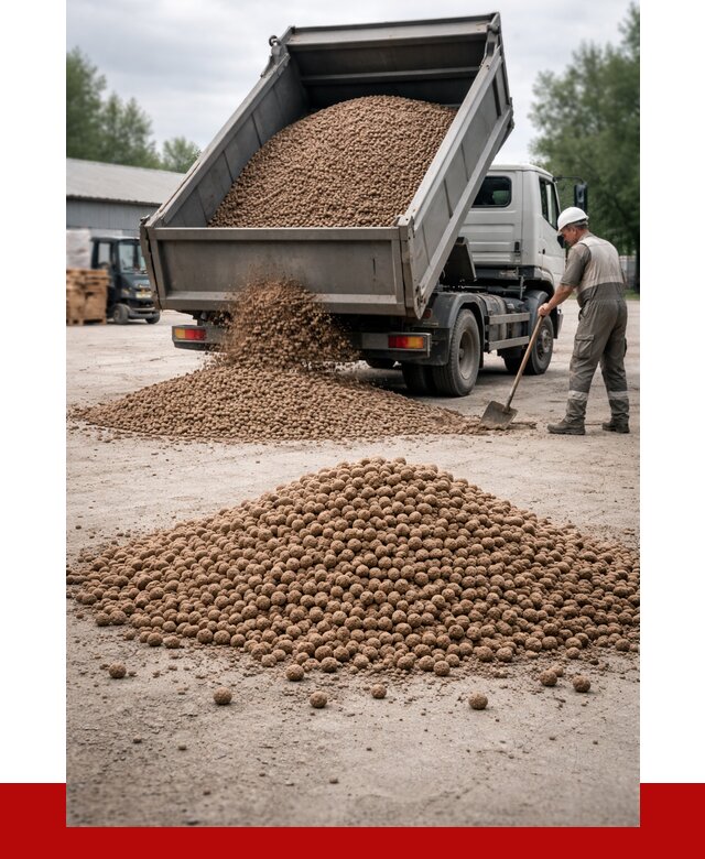 Керамзит с доставкой в Глазове от 4285 р. за м3 | ПРОНЕРУДГлз