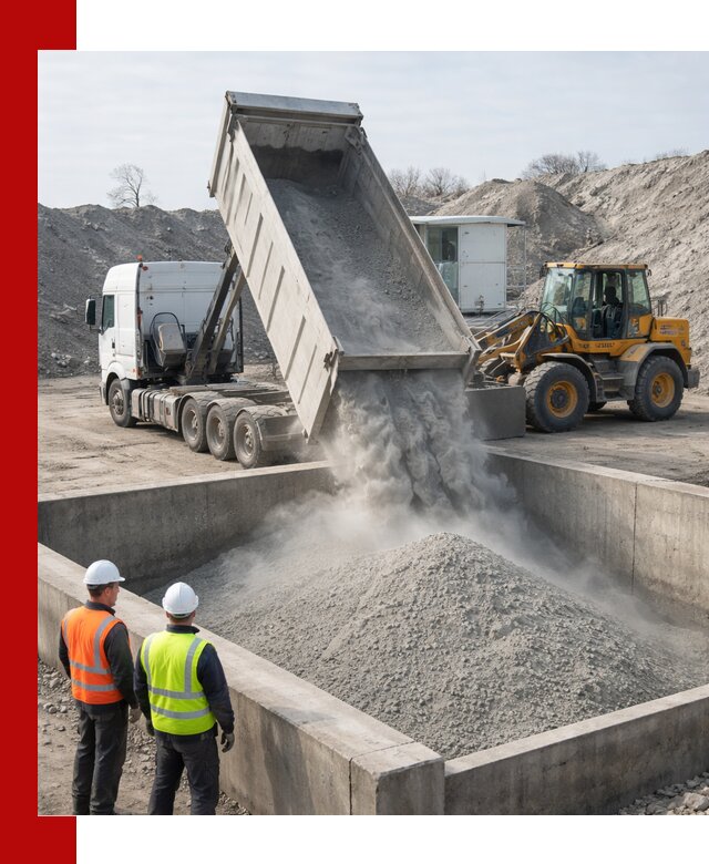 Доставка цемента навалом в Глазове крупными партиями