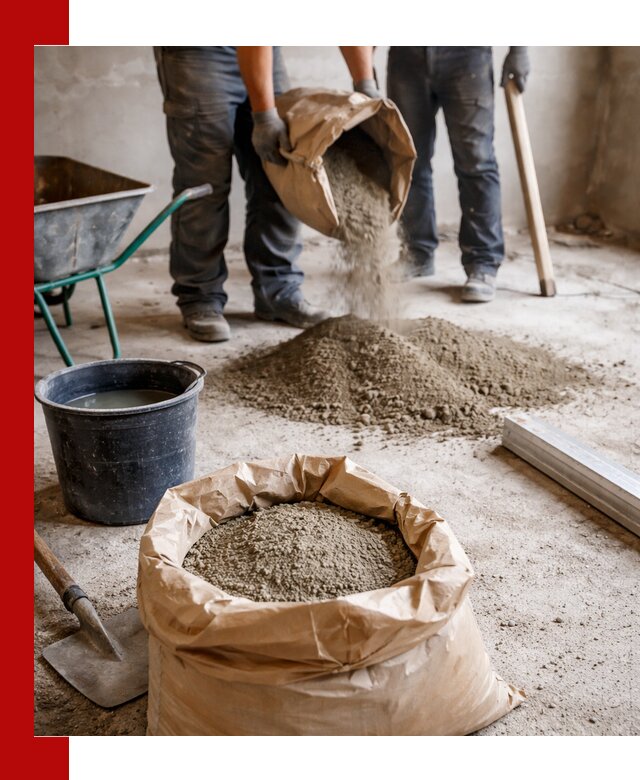 Доставка сухой смеси для стяжки в Глазове