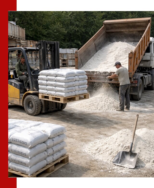 Доставка строительной извести оптом и в розницу в Глазове