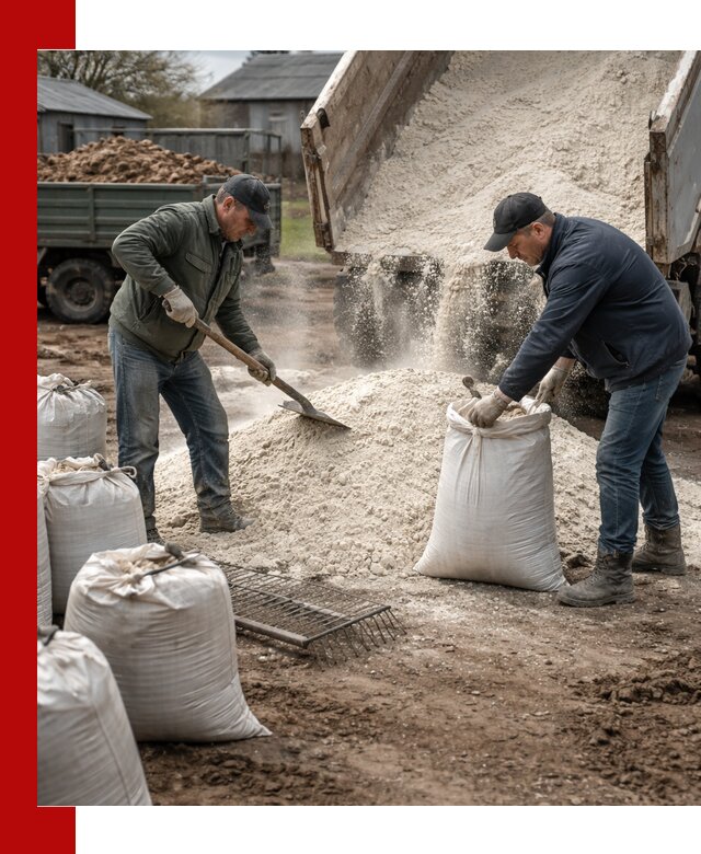 Доставка извести пушонки в Глазове оптом и мелким оптом