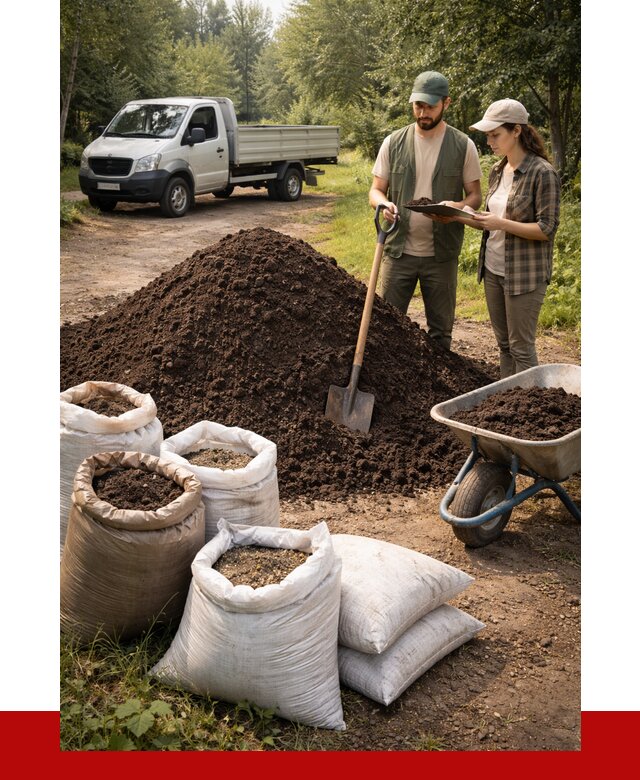 Купить грунт с доставкой в Глазове от 4591 р. за м3 | ПРОНЕРУДГлз