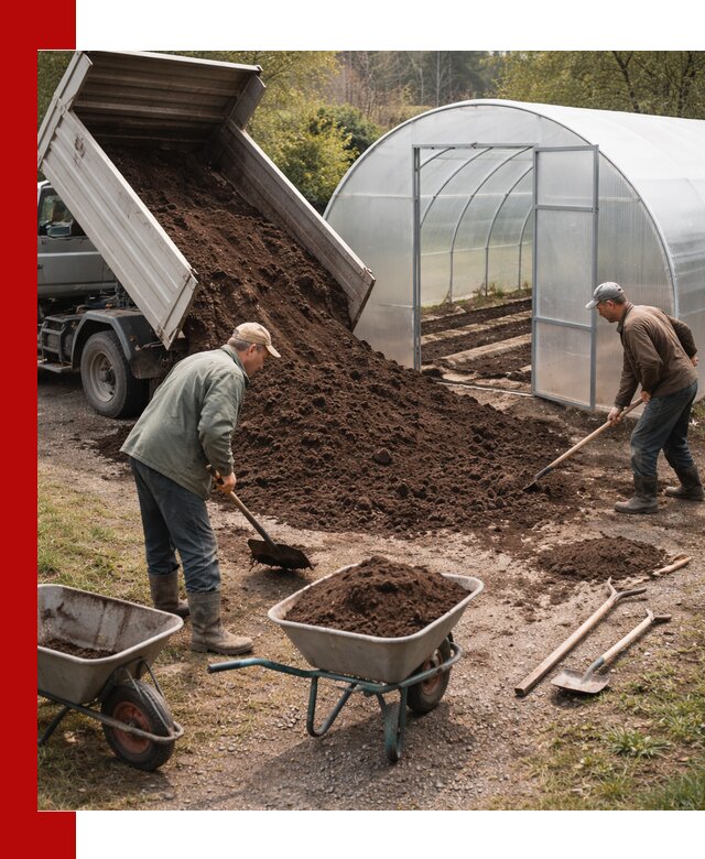 Грунт для теплицы с доставкой в Глазове — плодородный субстрат под растения