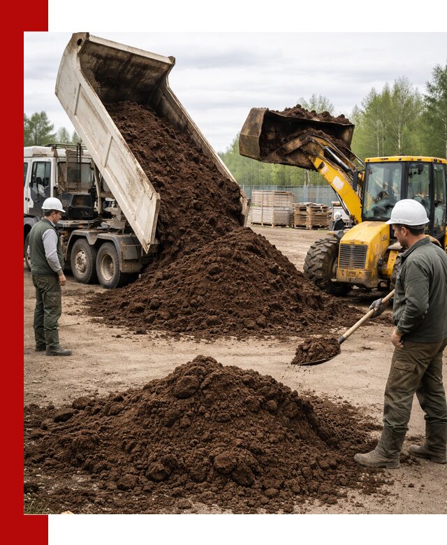 Доставка торфа оптом и в мешках в Глазове