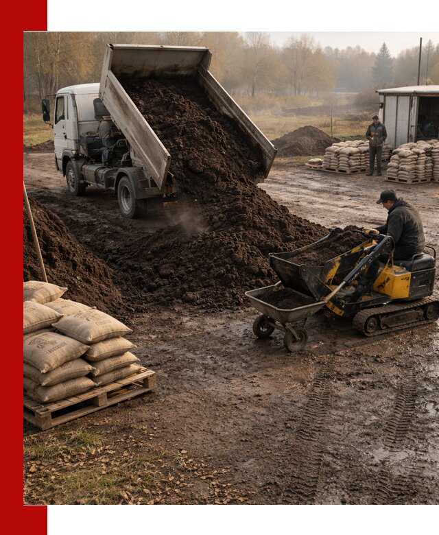 Кислый торф в доставке по выгодным ценам в Глазове