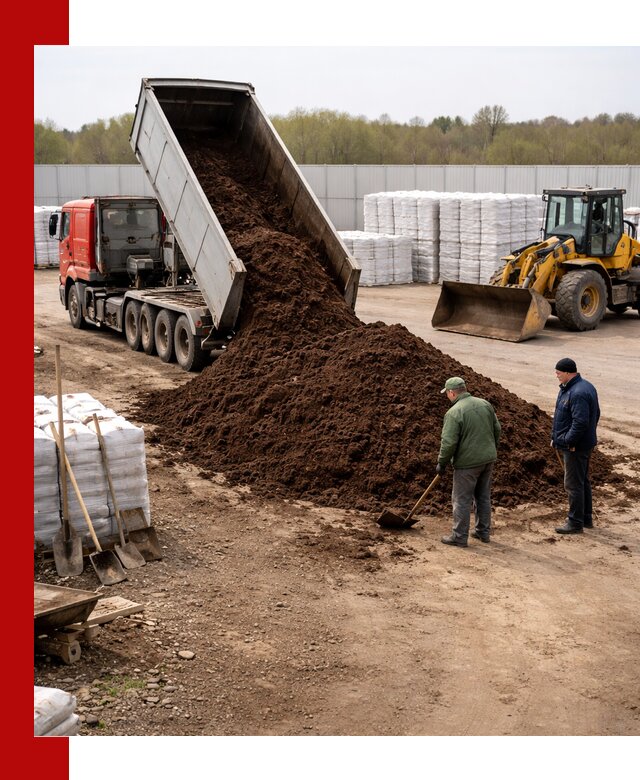 Доставка торфяных смесей оптом и в розницу в Глазове