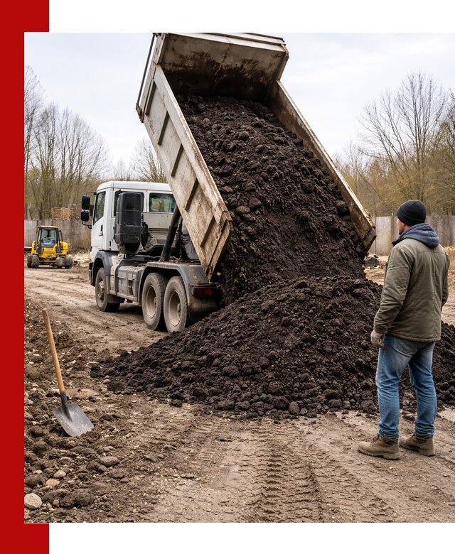 Доставка чернозема навалом в Глазове быстро и выгодно