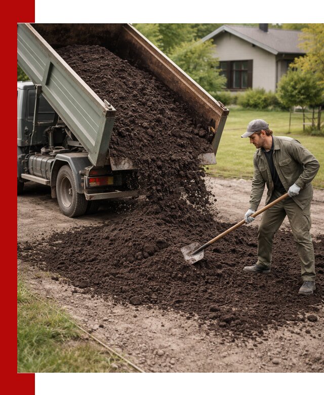 Чернозем для газона с доставкой в Глазове быстро и качественно