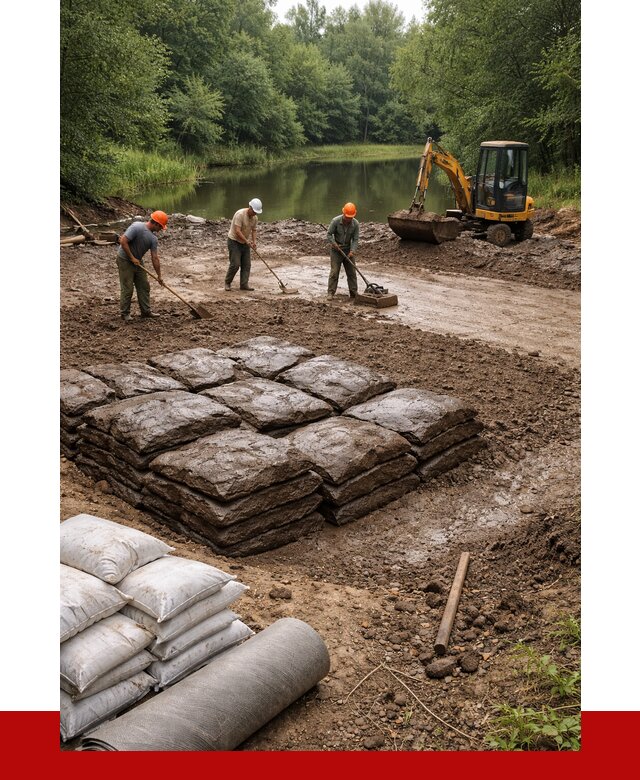 Купить глину для пруда в Глазове от 4591 р. с доставкой | ПРОНЕРУДГлз