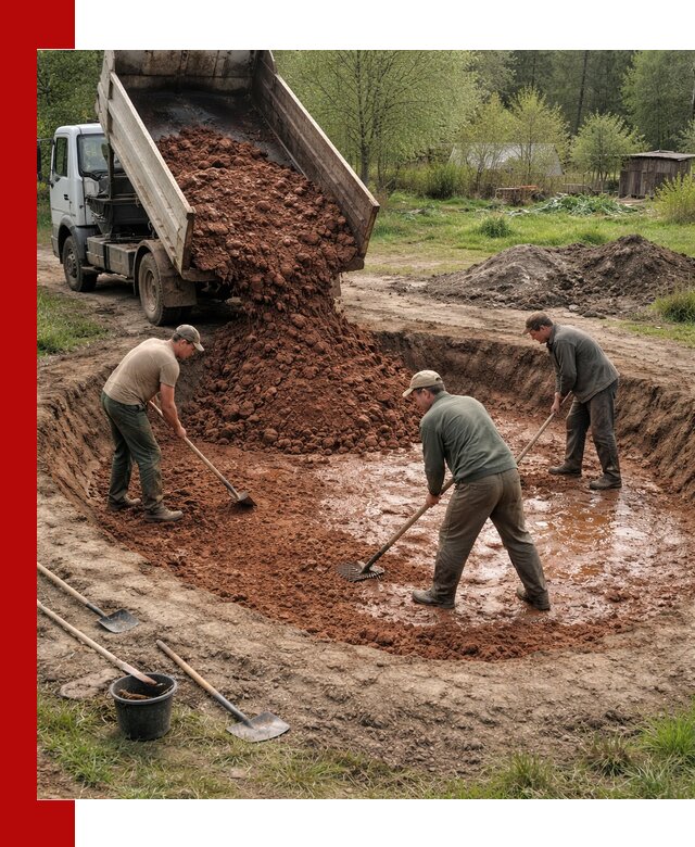 Купить качественную глину для пруда в Глазове