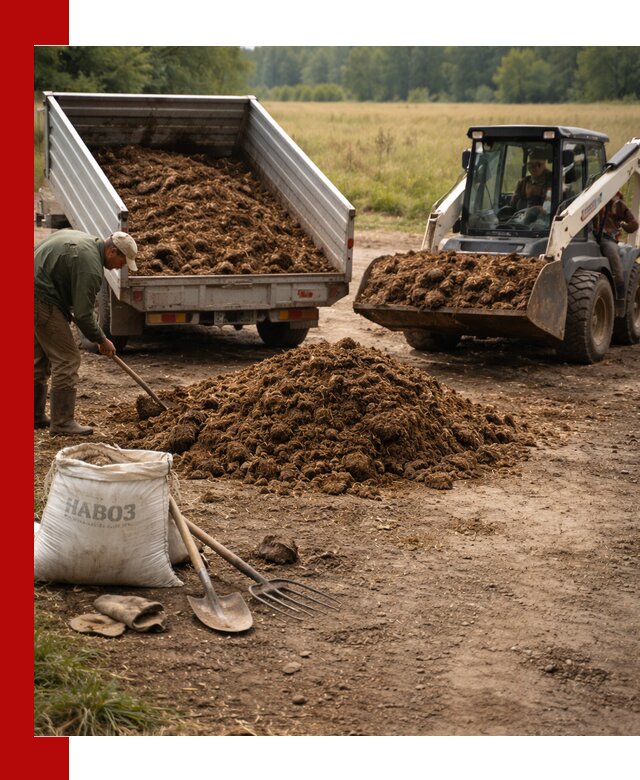 Доставка конского навоза в Глазове с разгрузкой и доставкой на объект