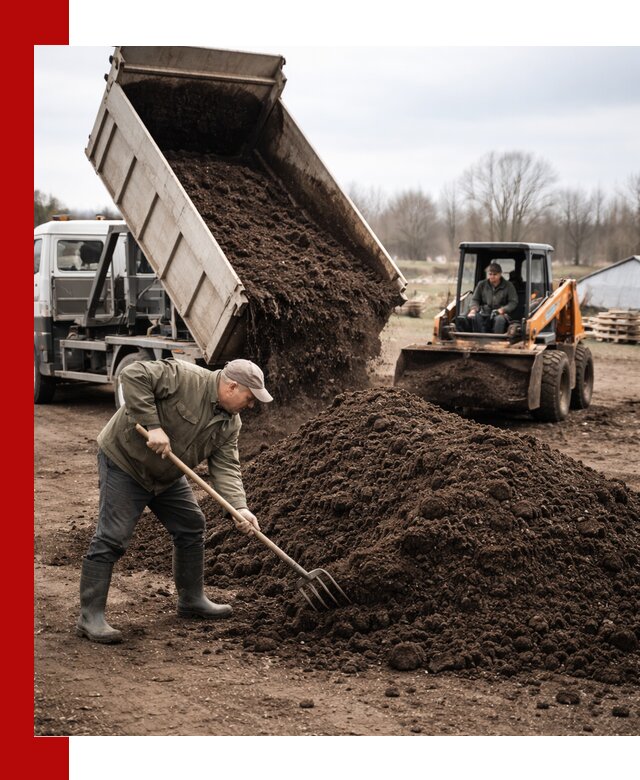 Доставка и продажа перегноя в Глазове быстро и дешево