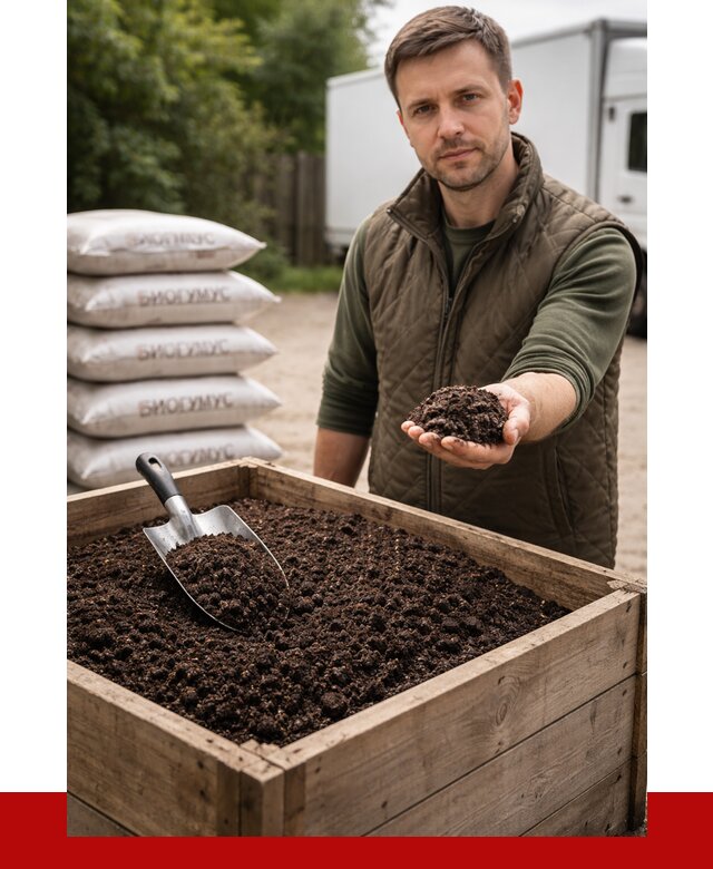 Купить биогумус в Глазове с доставкой от 8673 р. за куб | ПРОНЕРУДГлз