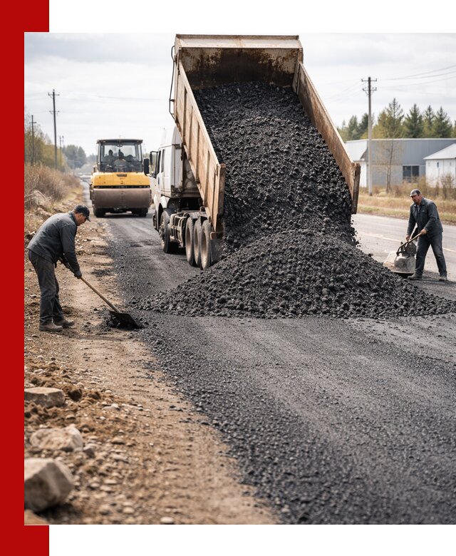 Асфальтовая крошка для дорог в Глазове — поставка и доставка